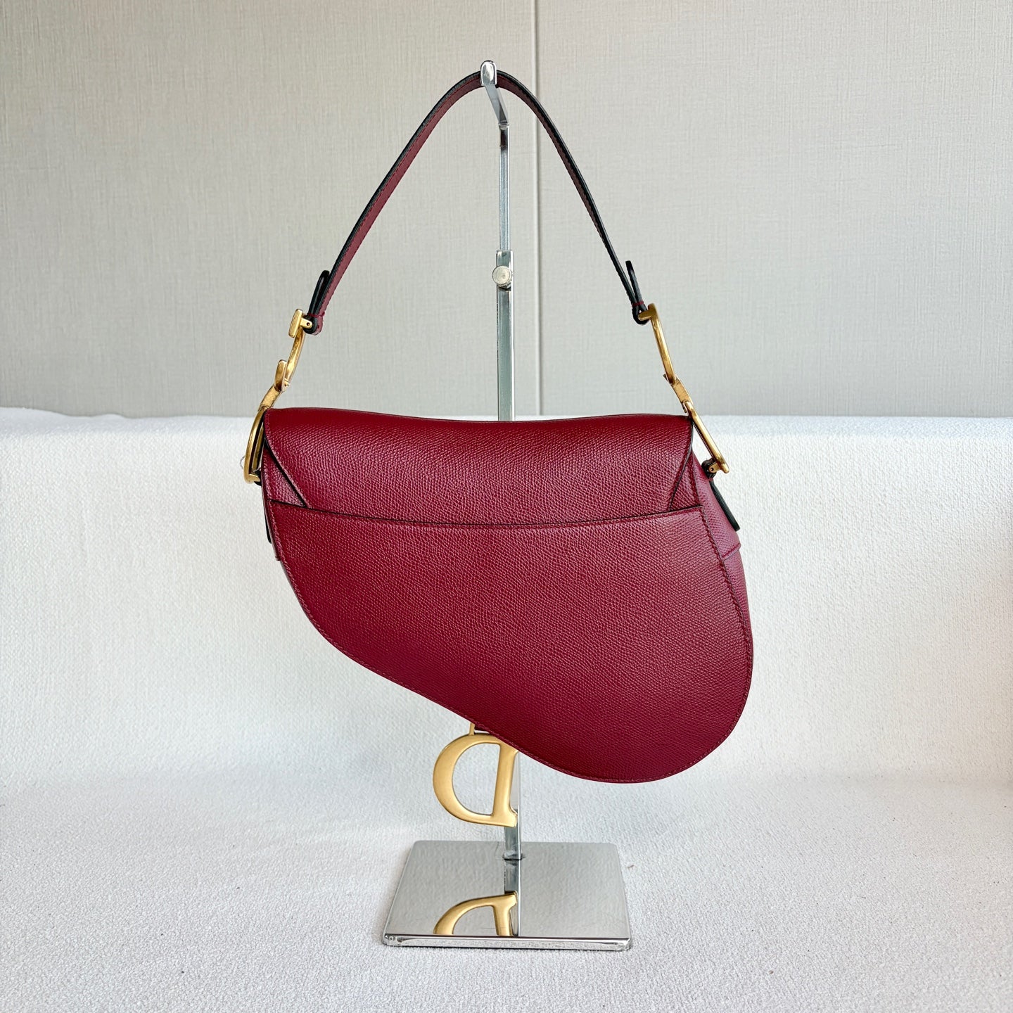 Dior - Saddle Bag - Leather - Burgundy - (Medium)