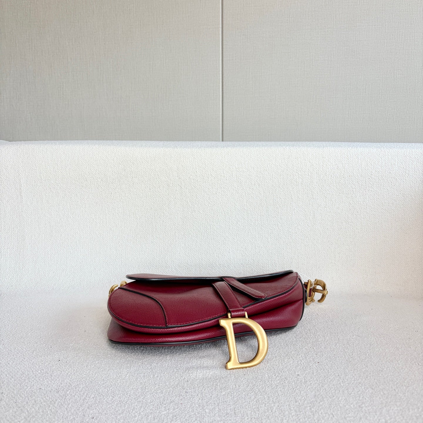 Dior - Saddle Bag - Leather - Burgundy - (Medium)