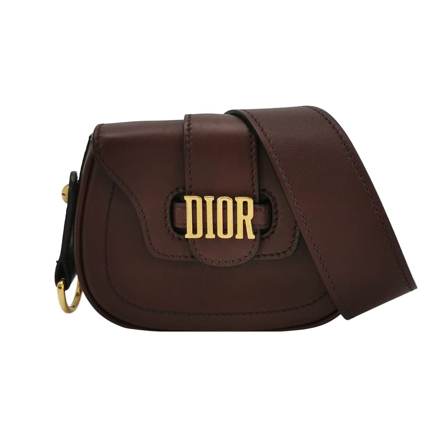 Dior - Saddle Bag - Leather - Burgundy - (mini)