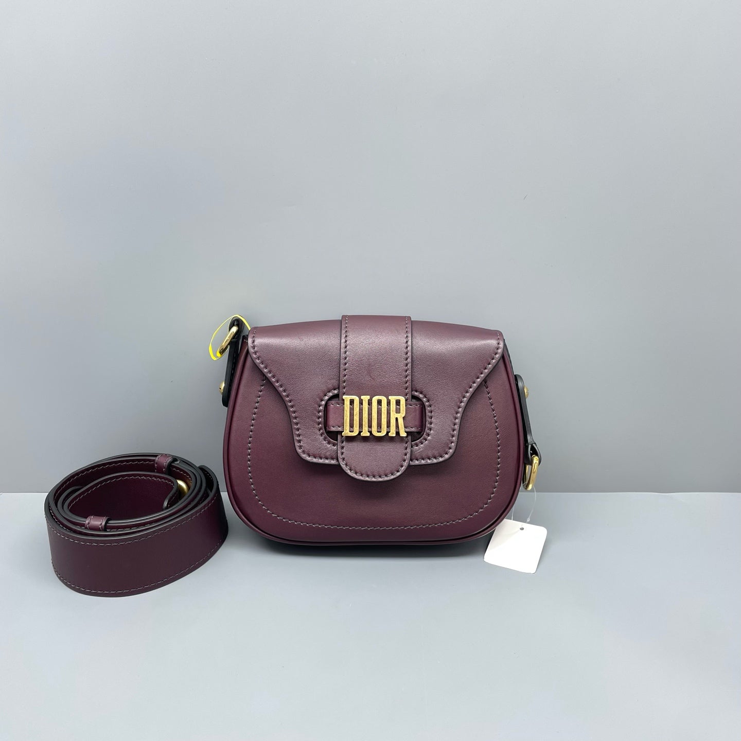 Dior - Saddle Bag - Leather - Burgundy - (Mini)