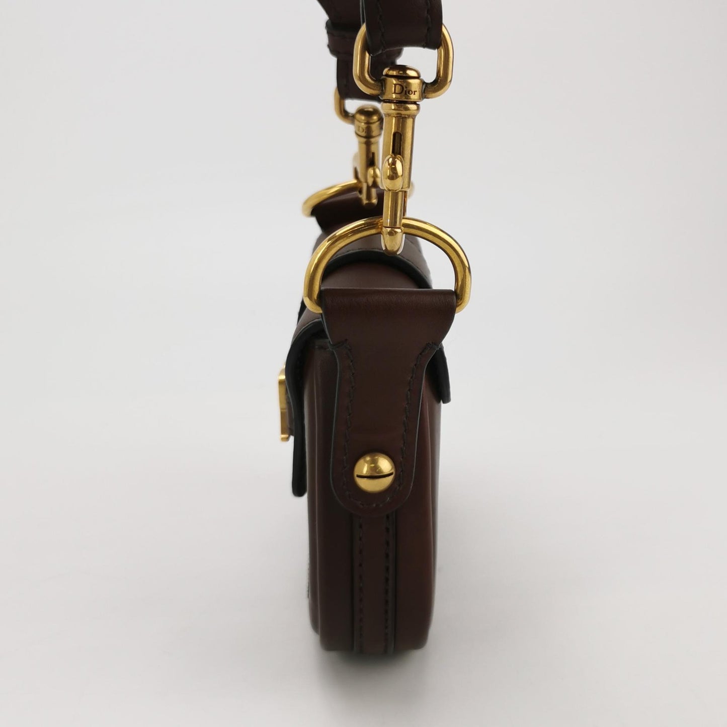 Dior - Saddle Bag - Leather - Burgundy - (mini)