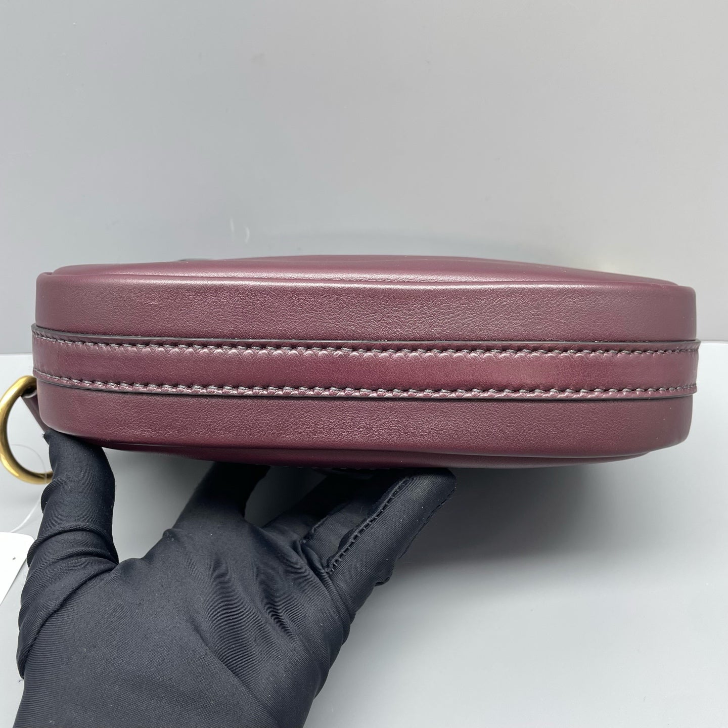 Dior - Saddle Bag - Leather - Burgundy - (Mini)