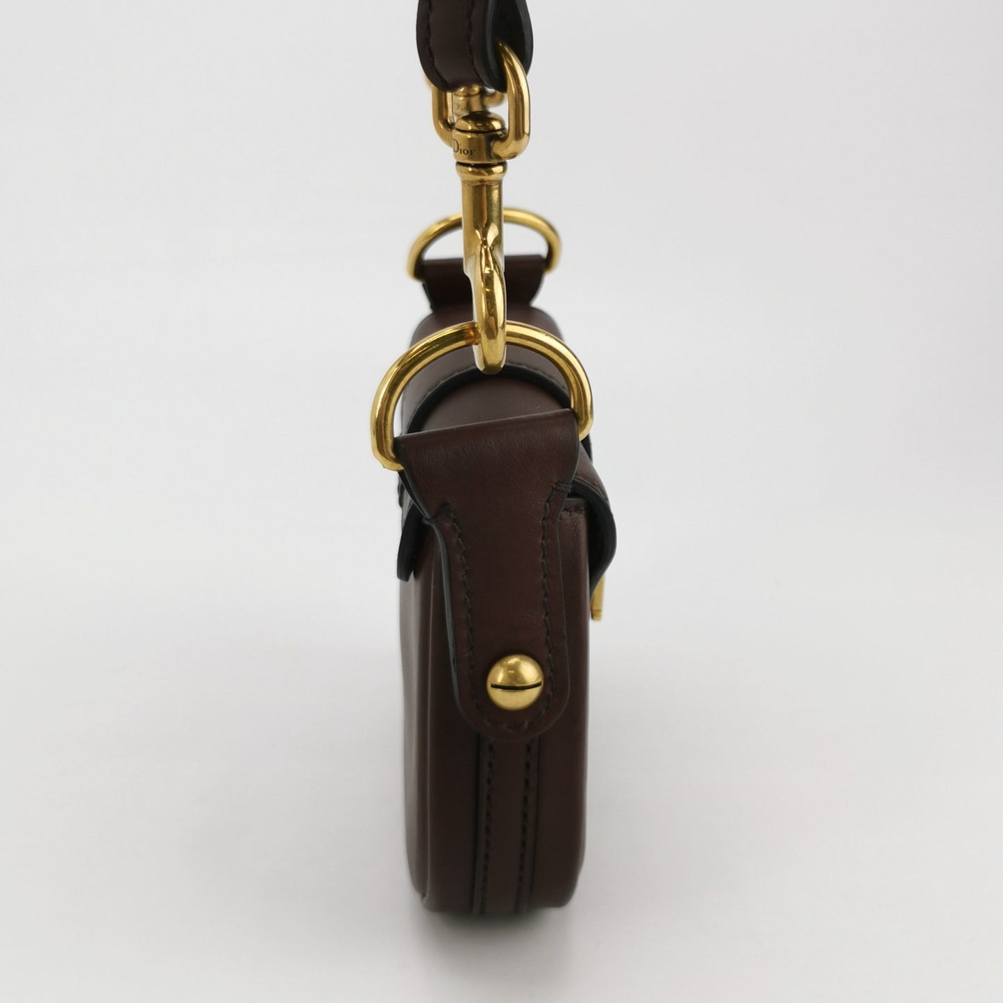 Dior - Saddle Bag - Leather - Burgundy - (mini)