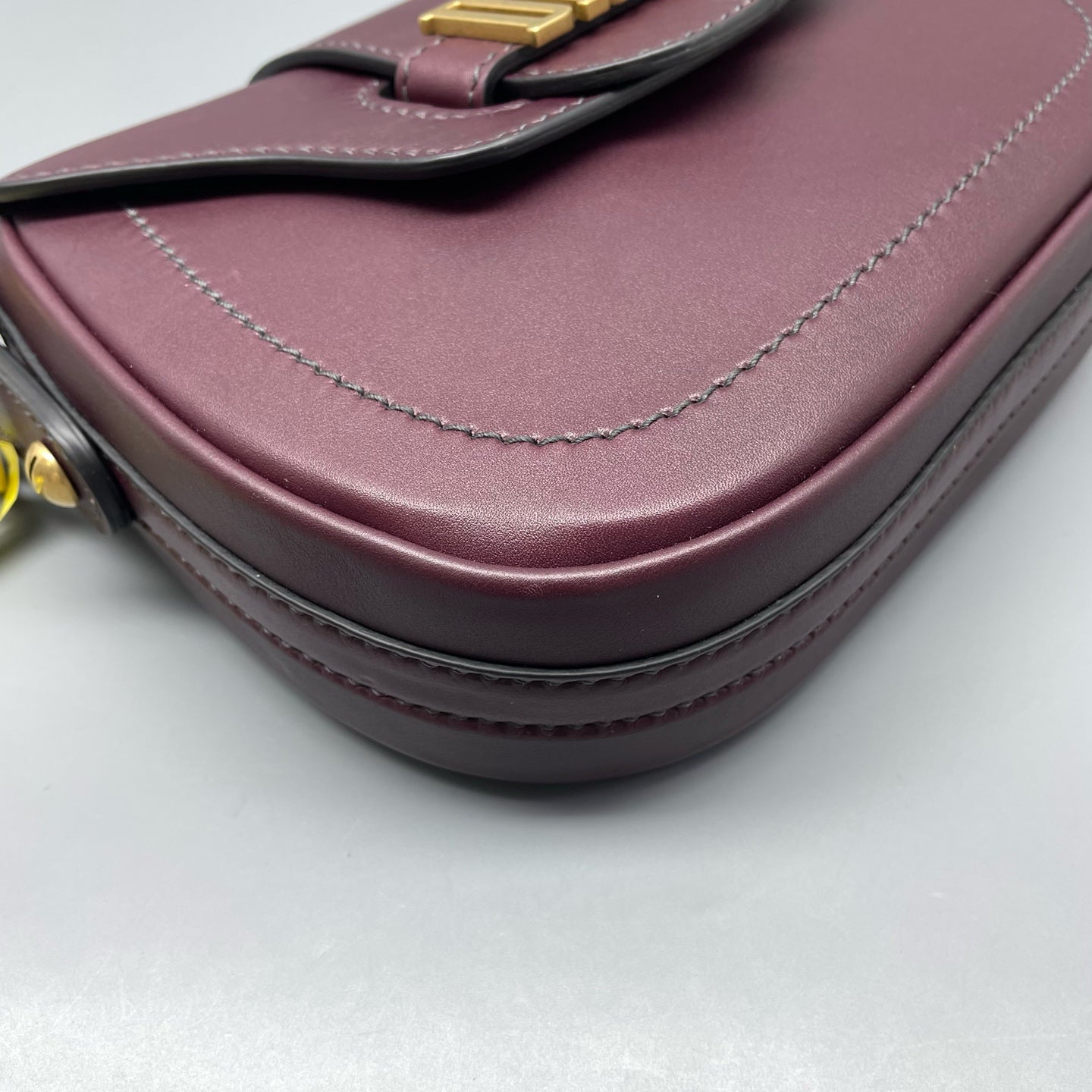 Dior - Saddle Bag - Leather - Burgundy - (Mini)