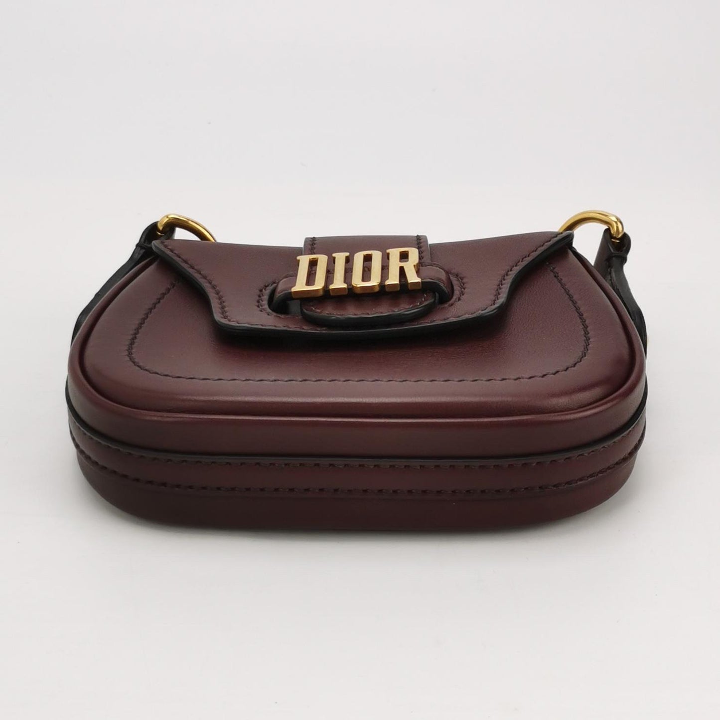 Dior - Saddle Bag - Leather - Burgundy - (mini)