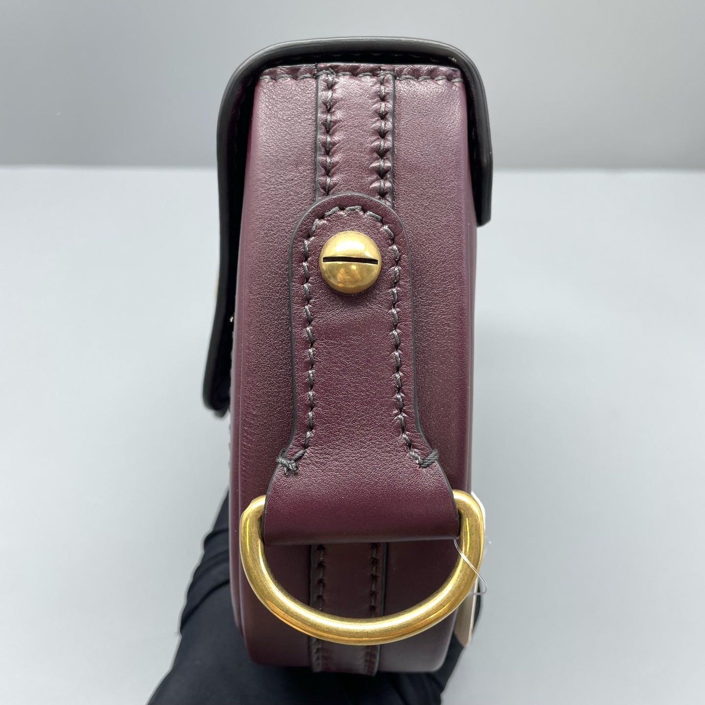 Dior - Saddle Bag - Leather - Burgundy - (Mini)