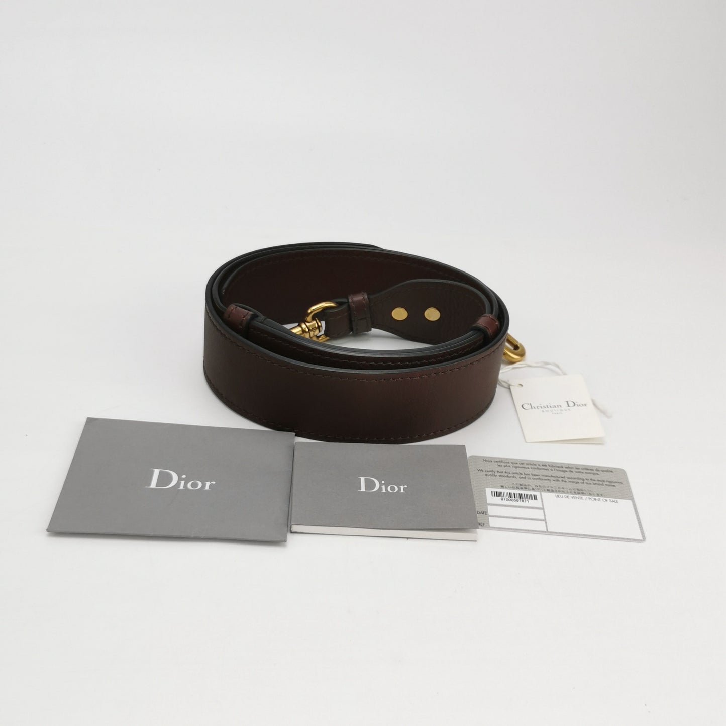 Dior - Saddle Bag - Leather - Burgundy - (mini)