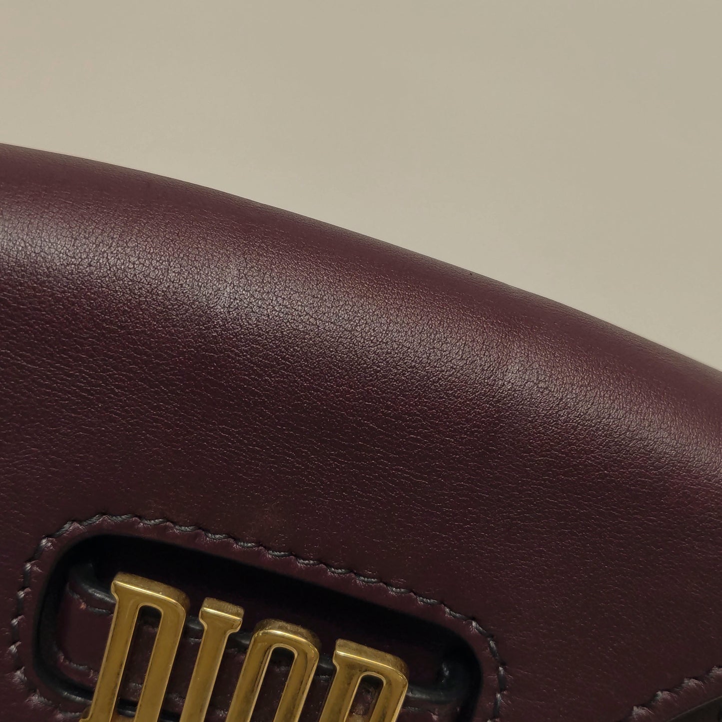 Dior - Saddle Bag - Leather - Burgundy - (mini)