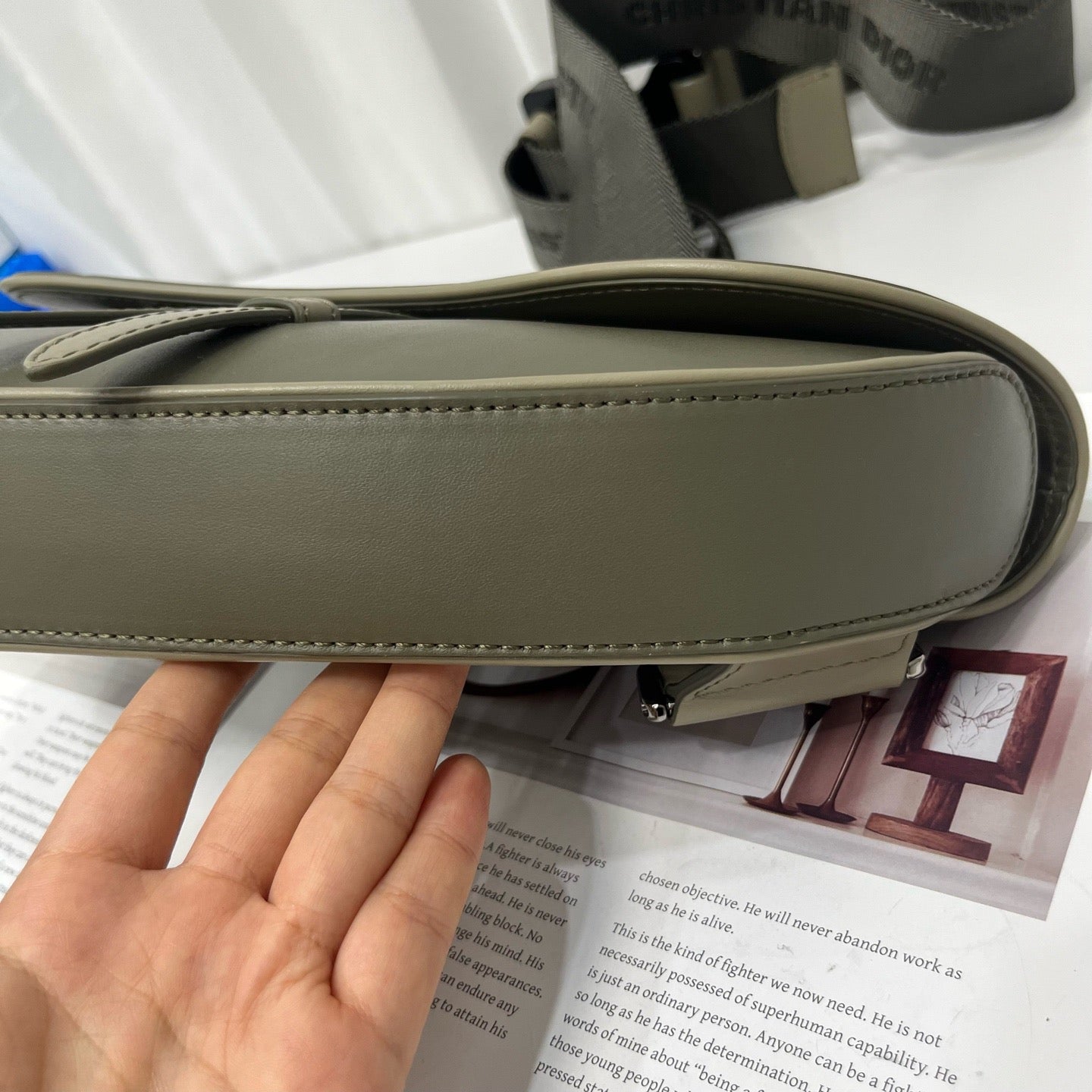 Dior - Saddle Bag - Leather - Green - (Large)