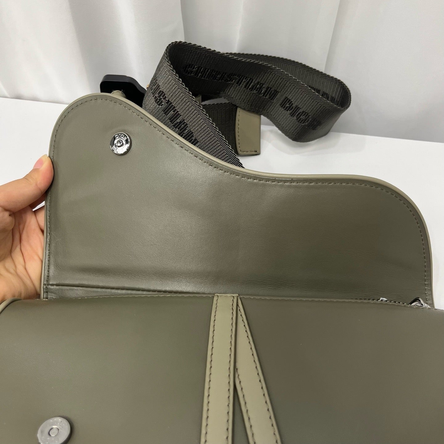 Dior - Saddle Bag - Leather - Green - (Large)