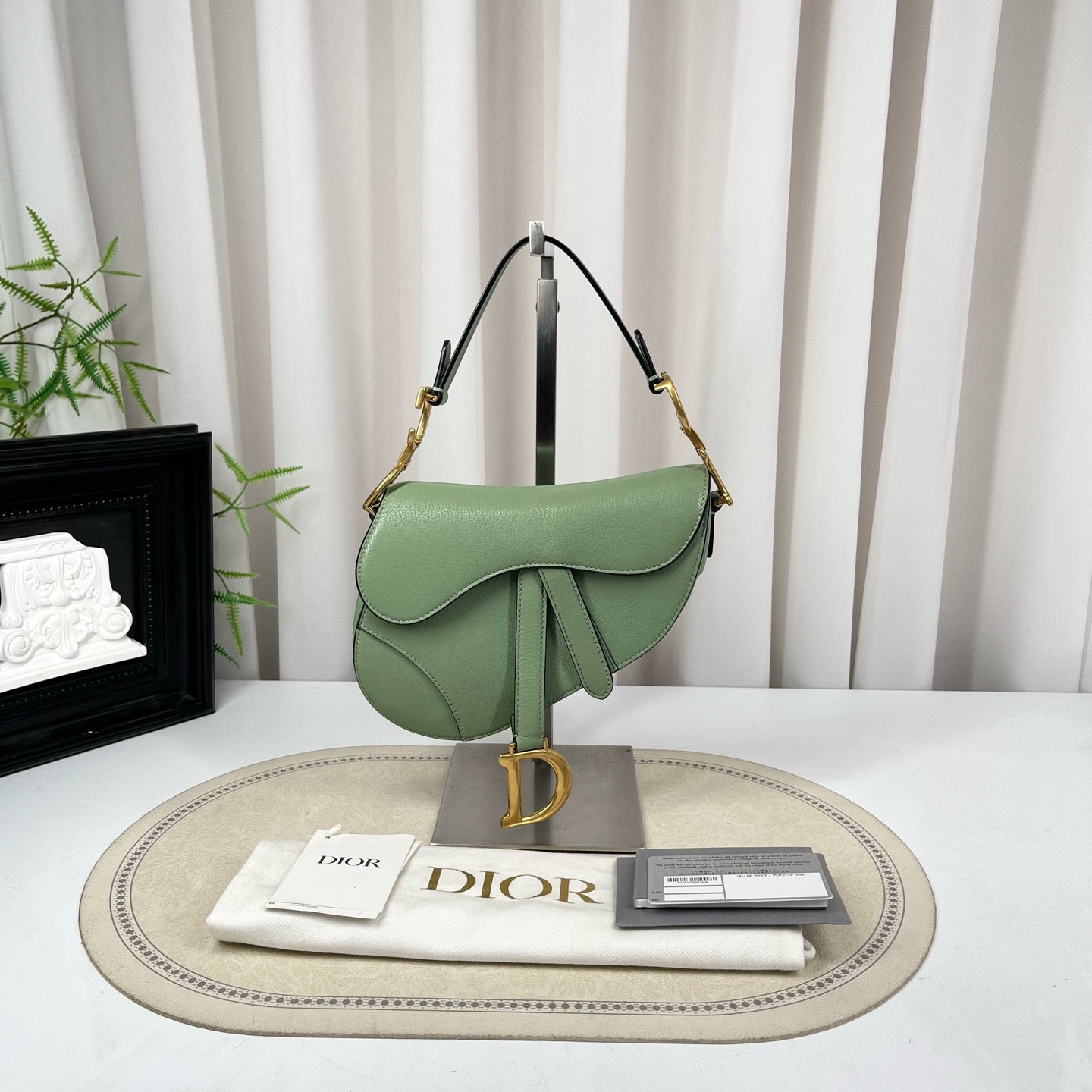 Dior - Saddle Bag - Leather - Green - (medium)