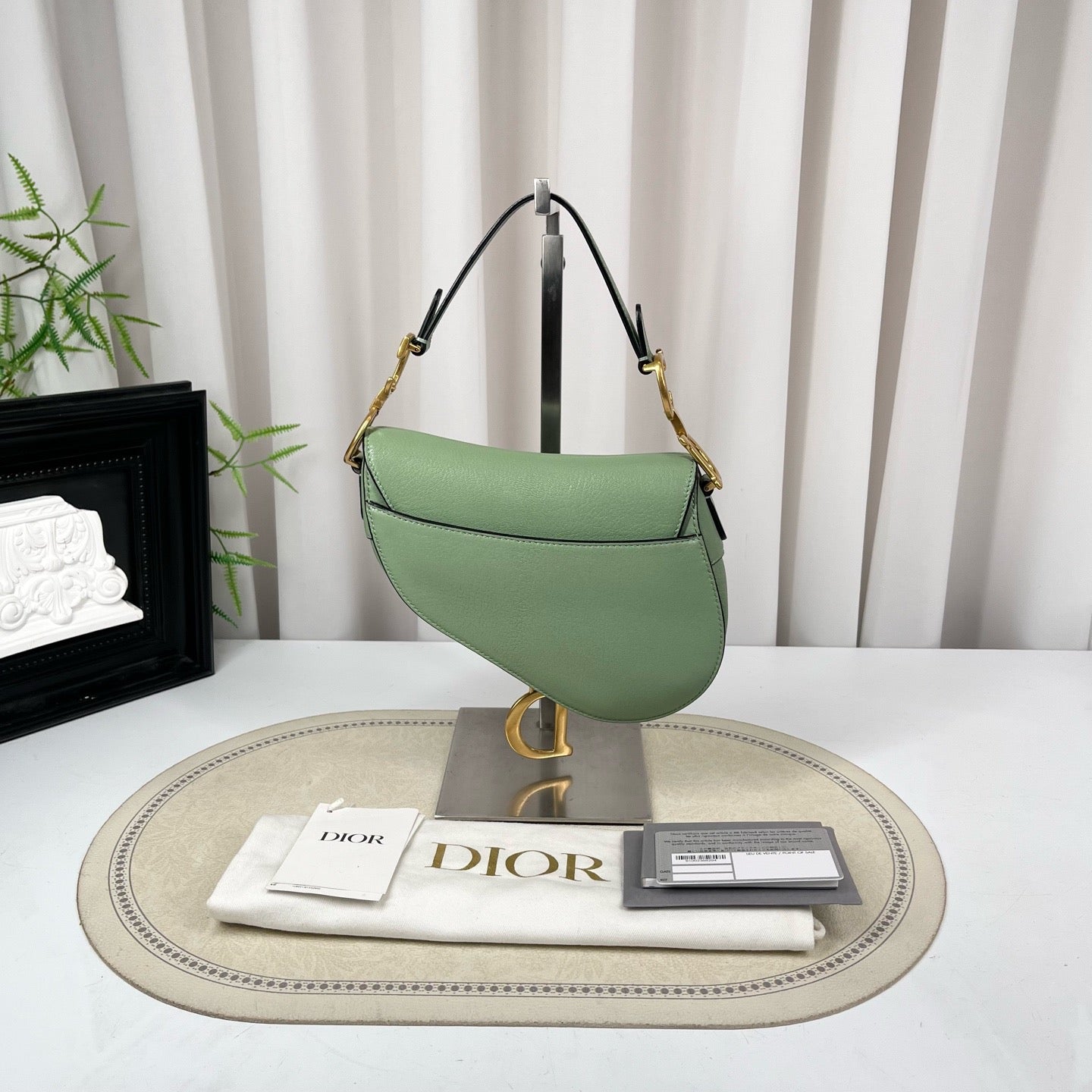 Dior - Saddle Bag - Leather - Green - (medium)