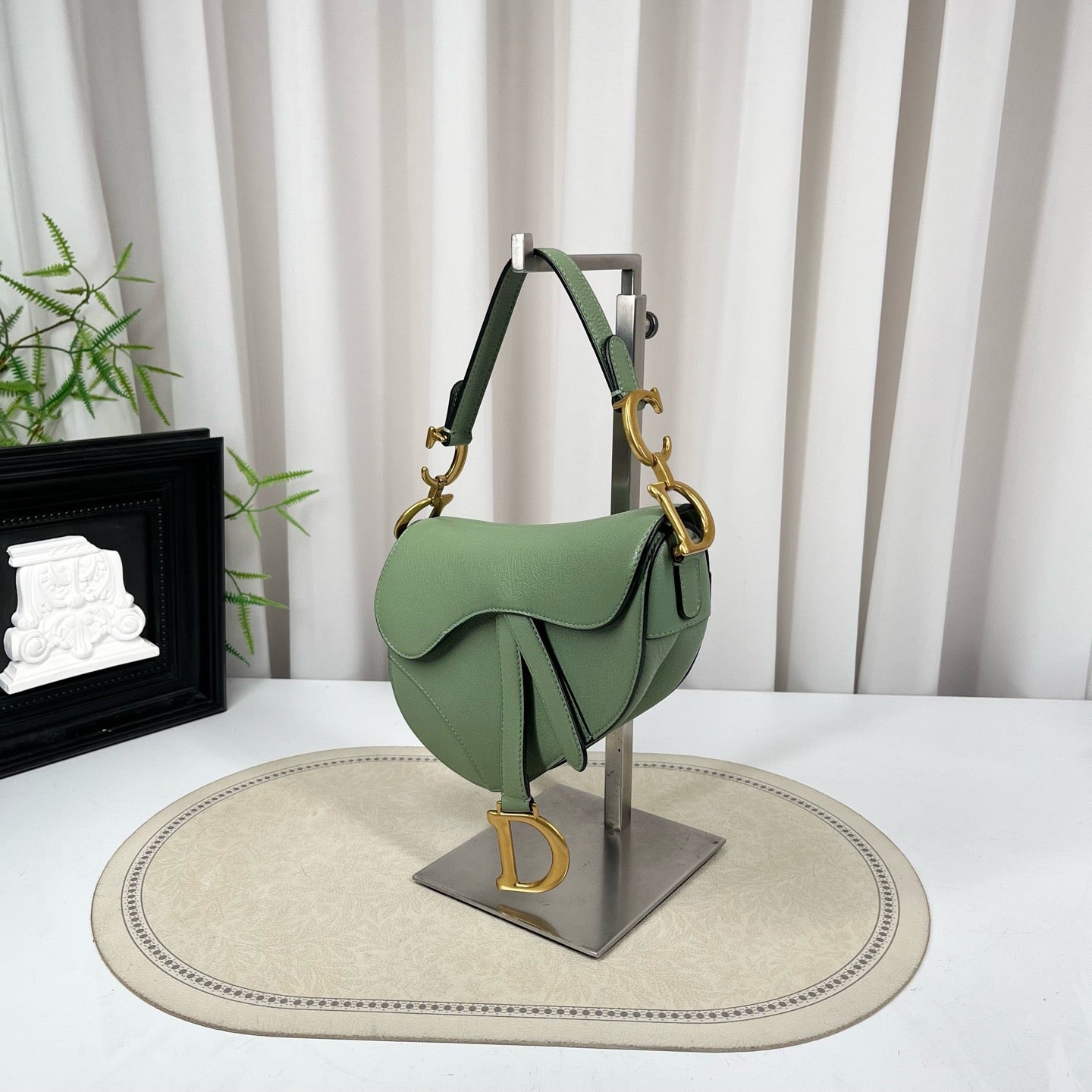 Dior - Saddle Bag - Leather - Green - (medium)