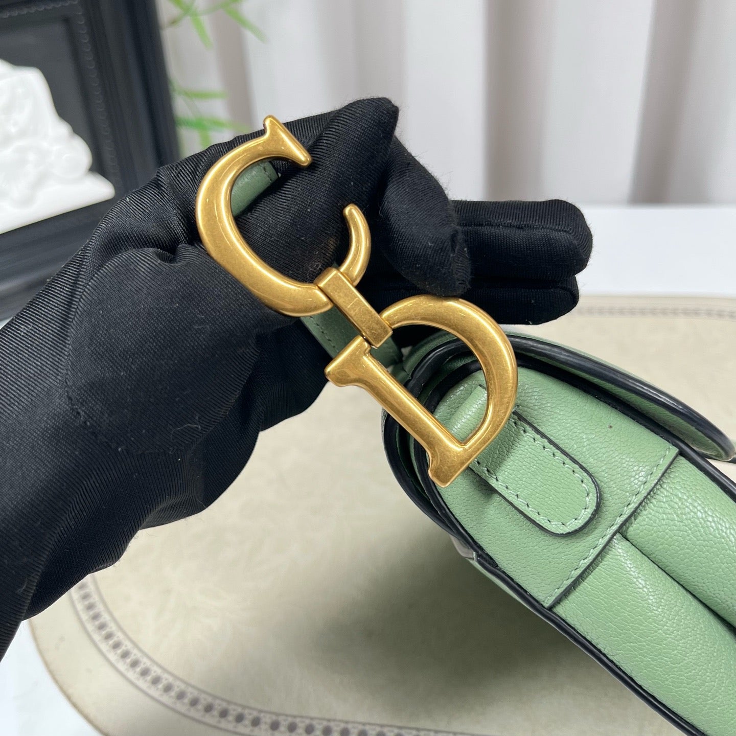 Dior - Saddle Bag - Leather - Green - (medium)