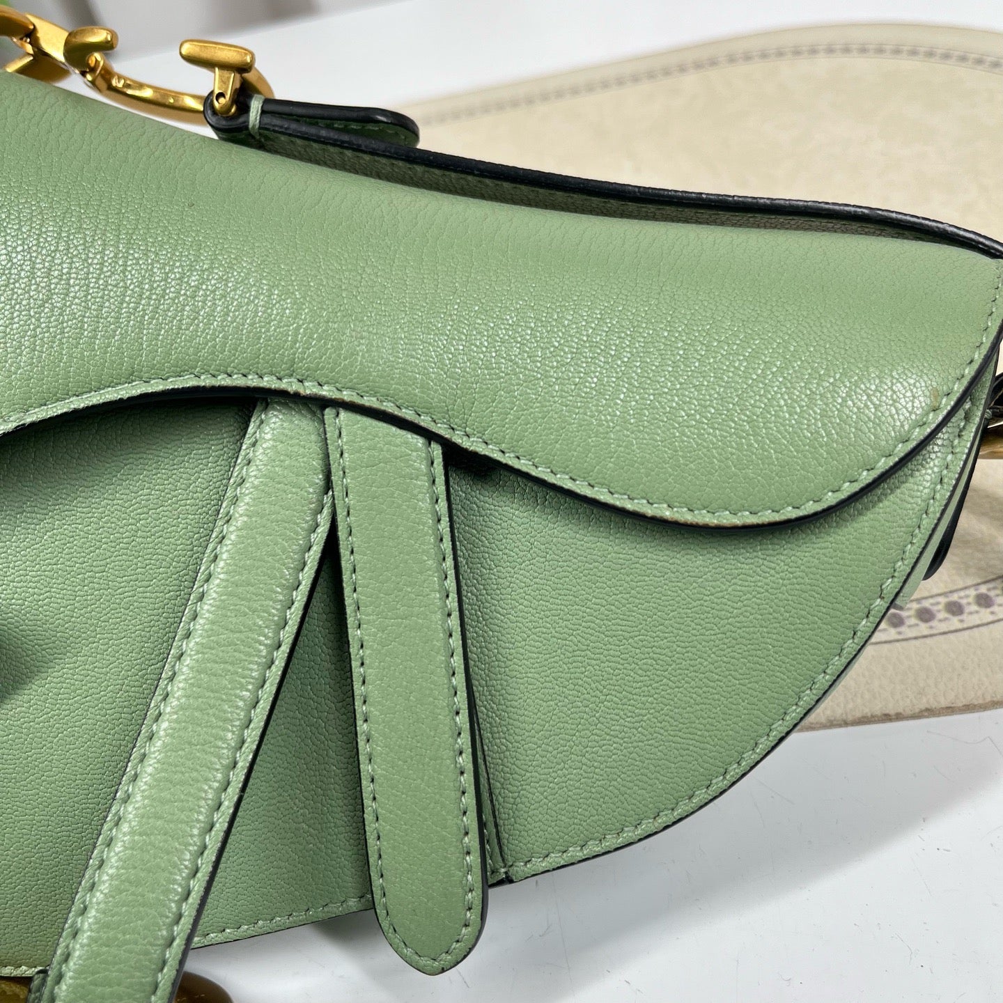 Dior - Saddle Bag - Leather - Green - (medium)