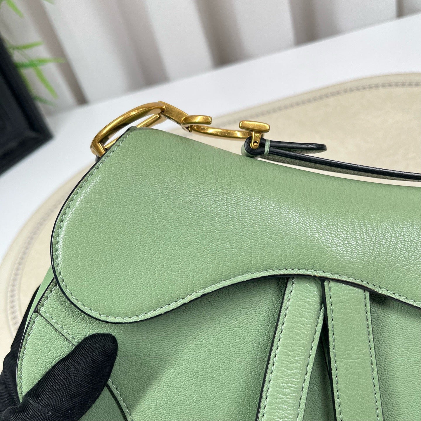 Dior - Saddle Bag - Leather - Green - (medium)