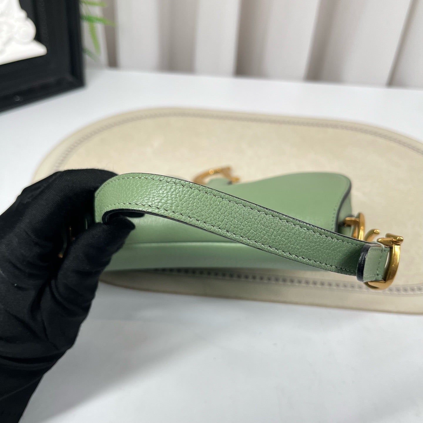 Dior - Saddle Bag - Leather - Green - (medium)