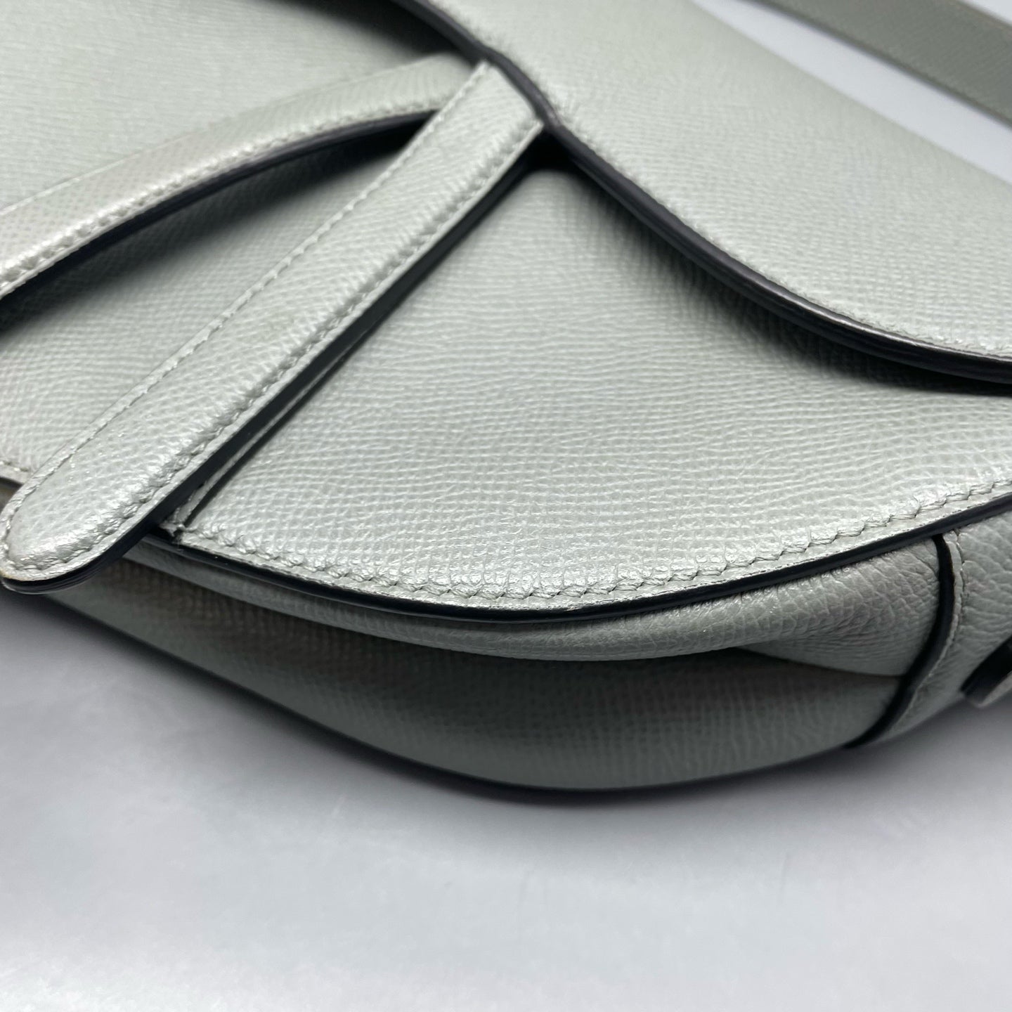 Dior - Saddle Bag - Leather - Grey - (medium)