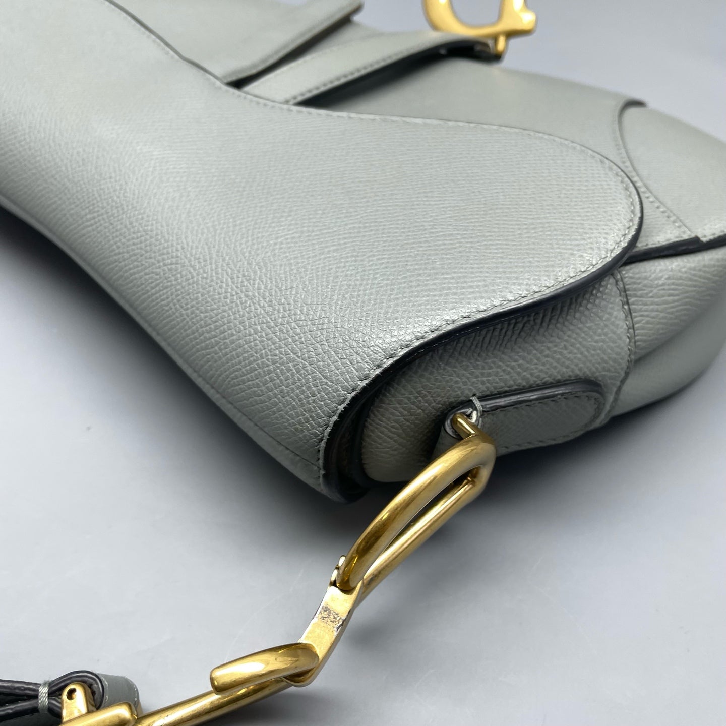Dior - Saddle Bag - Leather - Grey - (medium)