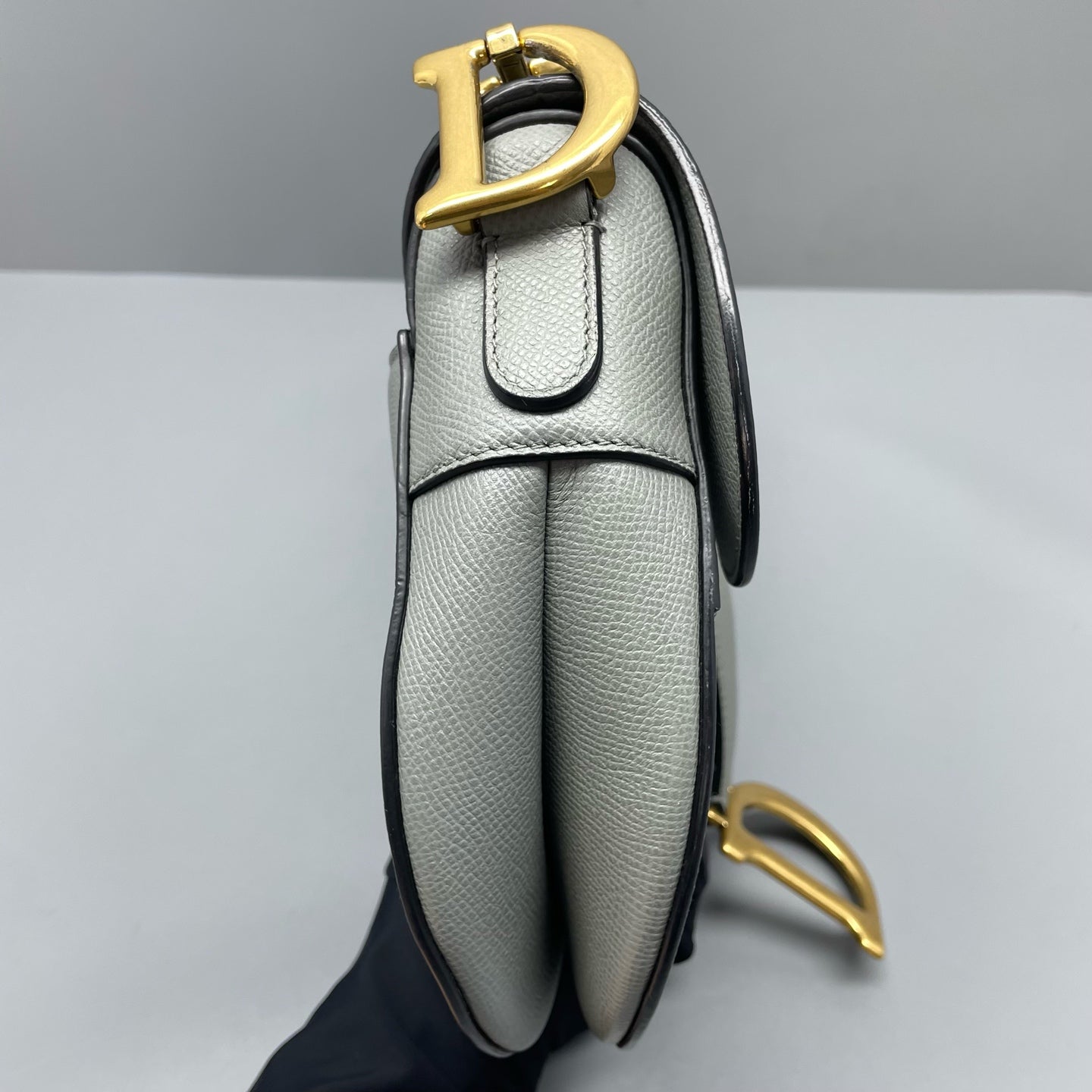Dior - Saddle Bag - Leather - Grey - (medium)