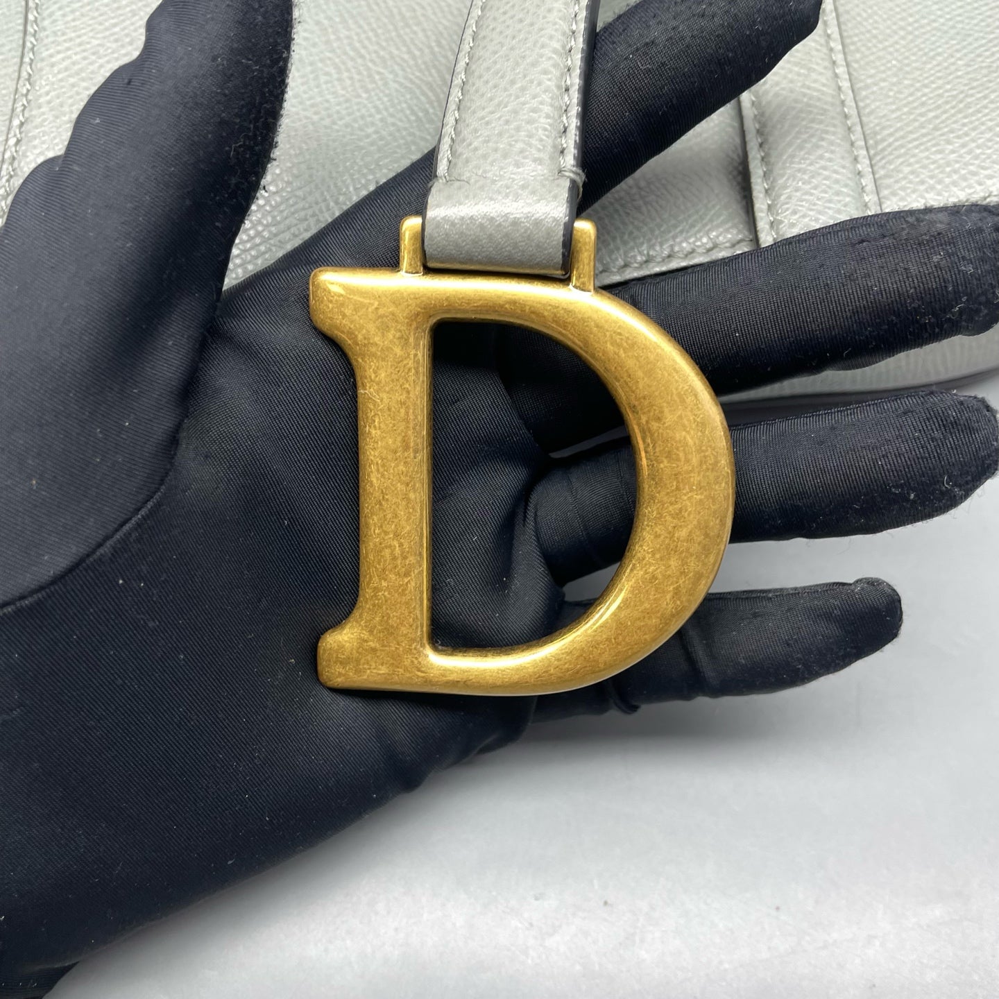 Dior - Saddle Bag - Leather - Grey - (medium)