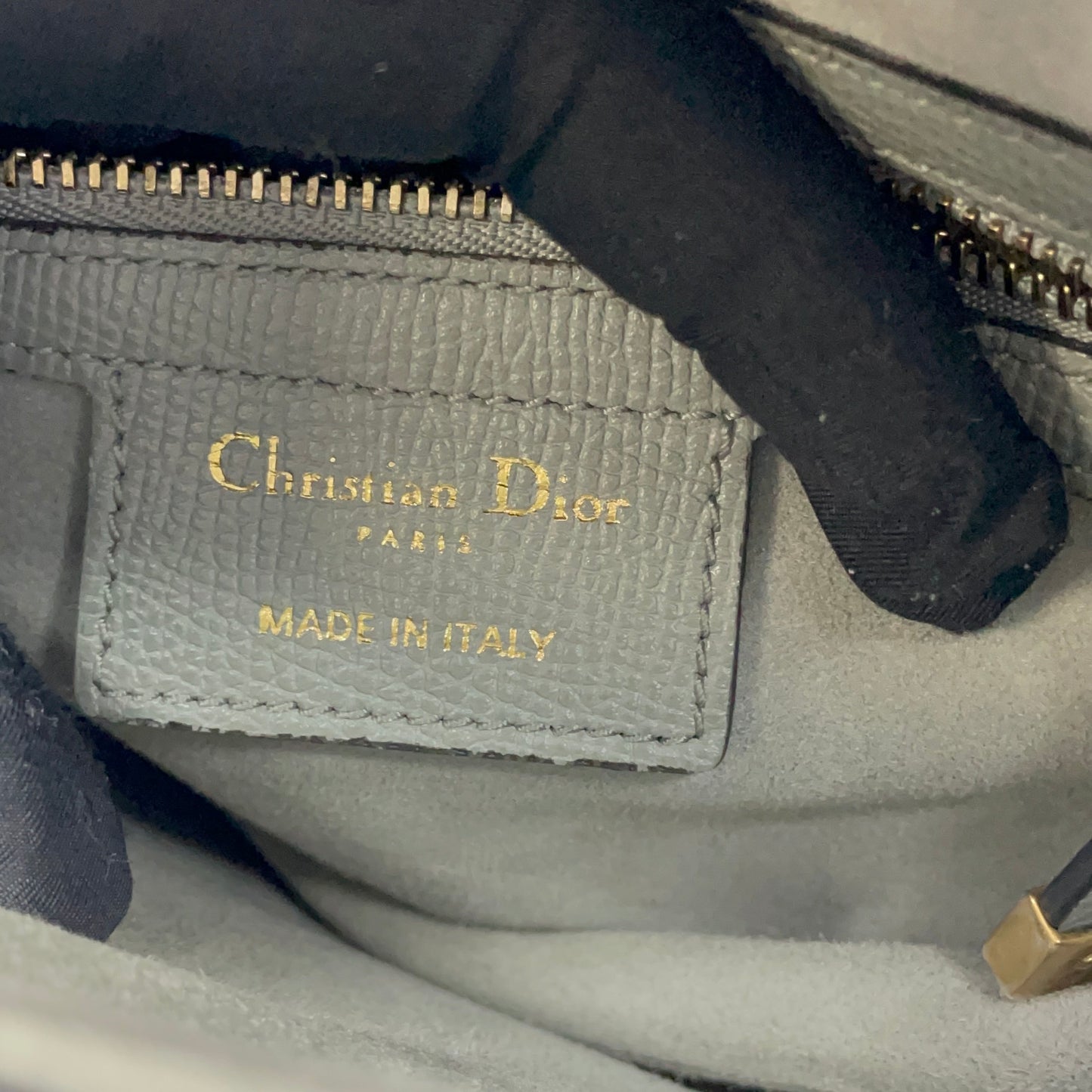 Dior - Saddle Bag - Leather - Grey - (medium)