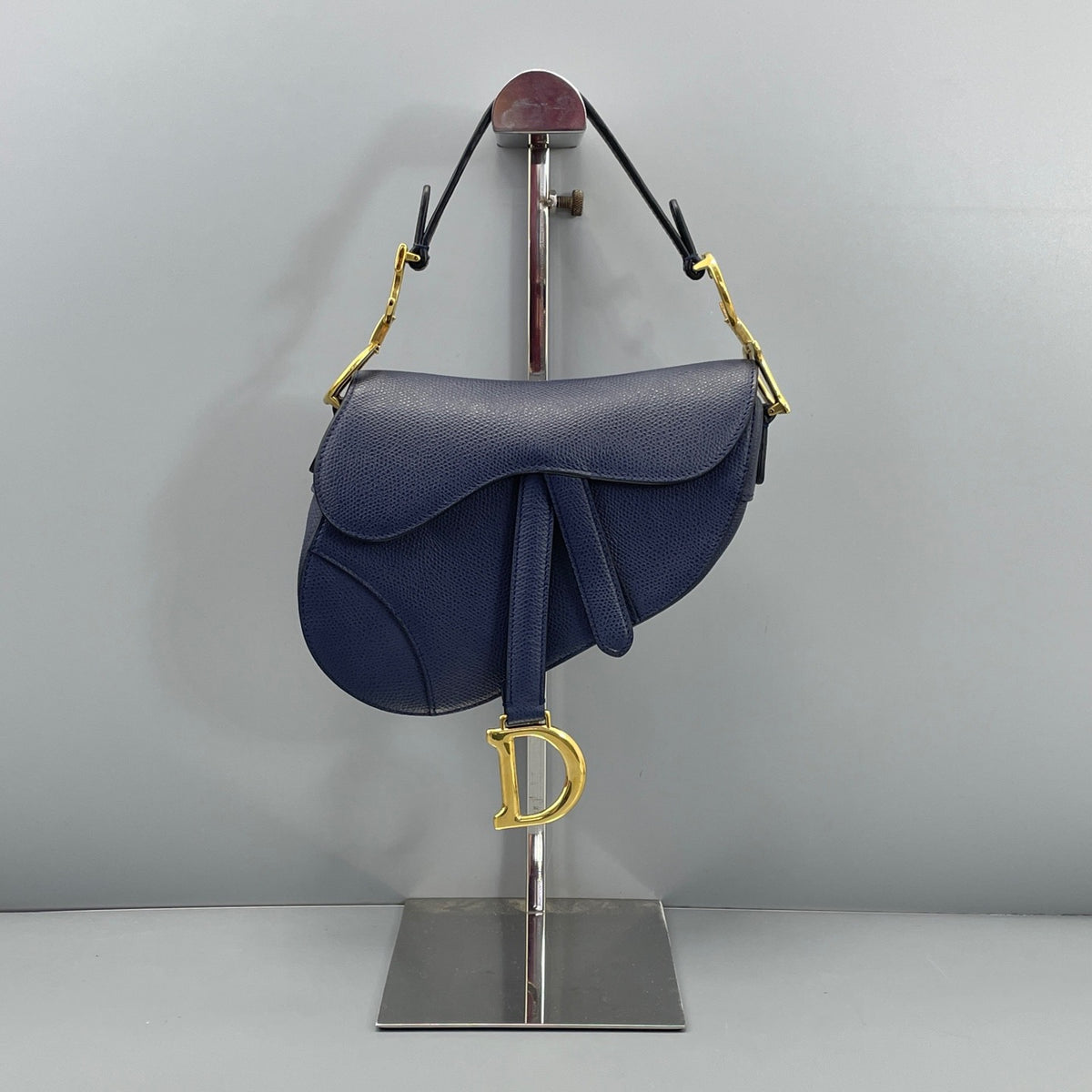 Dior - Saddle bag - Leather - Navy - (mini)