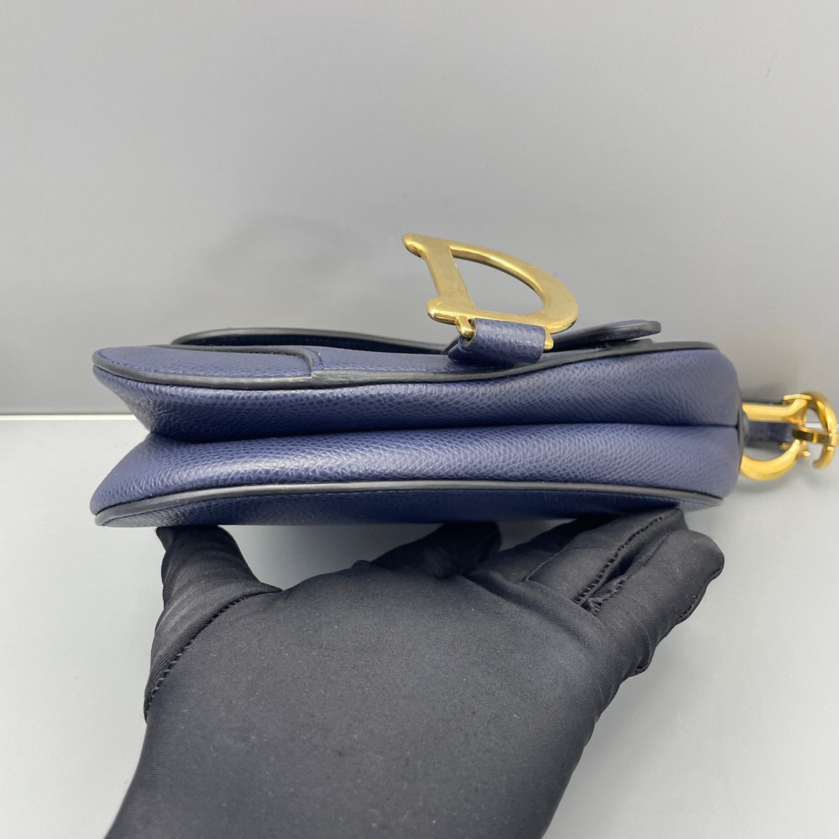 Dior - Saddle bag - Leather - Navy - (mini)