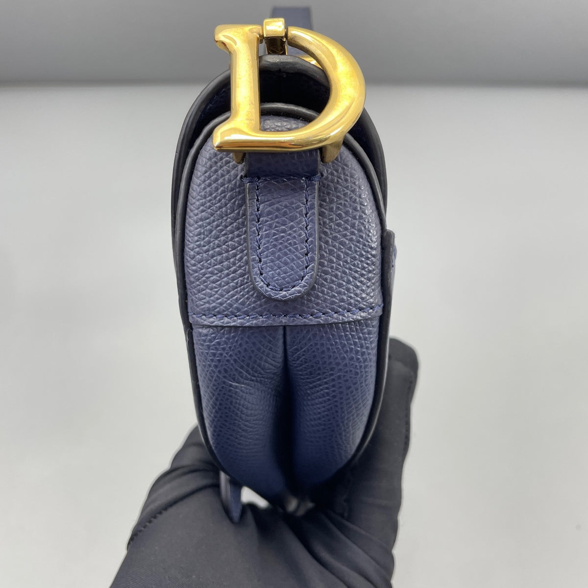 Dior - Saddle bag - Leather - Navy - (mini)