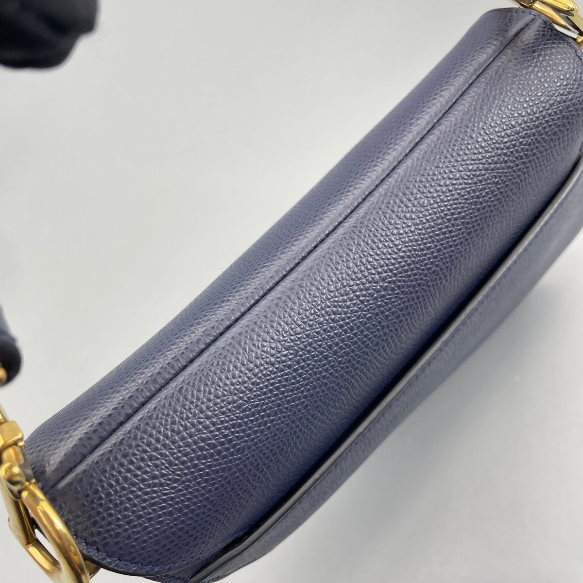 Dior - Saddle bag - Leather - Navy - (mini)
