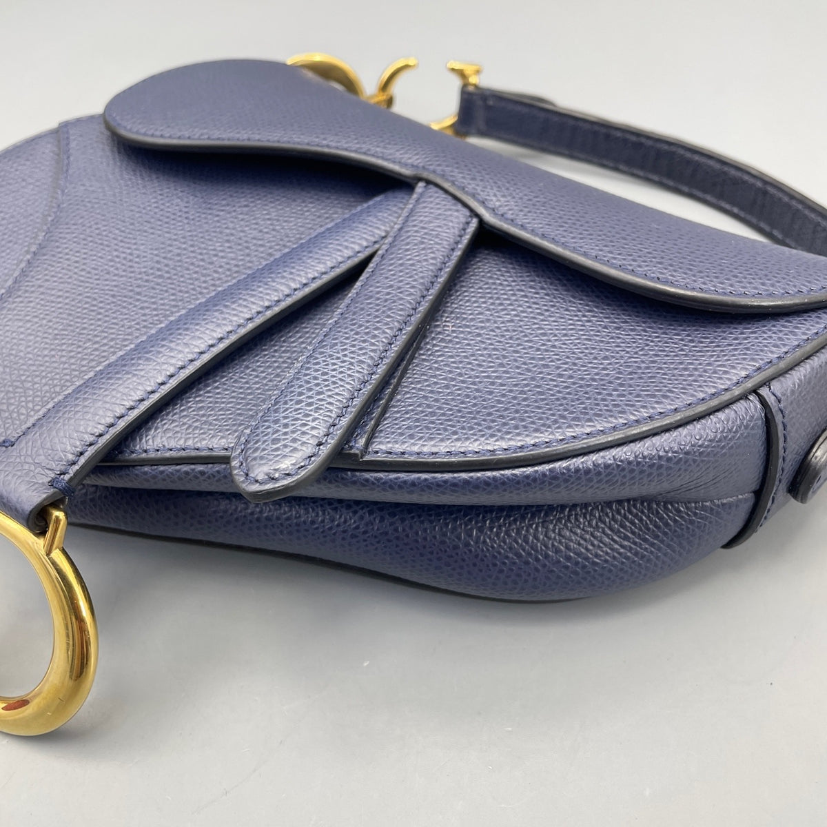 Dior - Saddle bag - Leather - Navy - (mini)