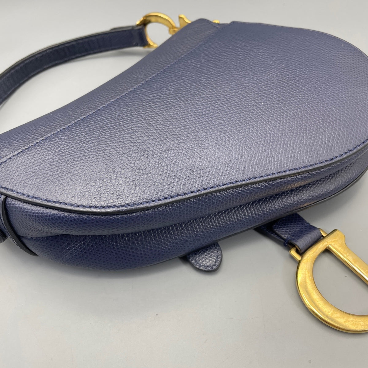 Dior - Saddle bag - Leather - Navy - (mini)