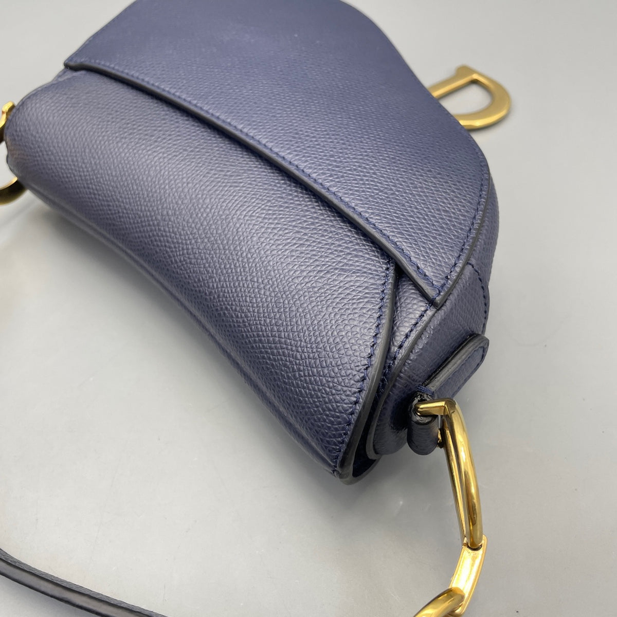 Dior - Saddle bag - Leather - Navy - (mini)