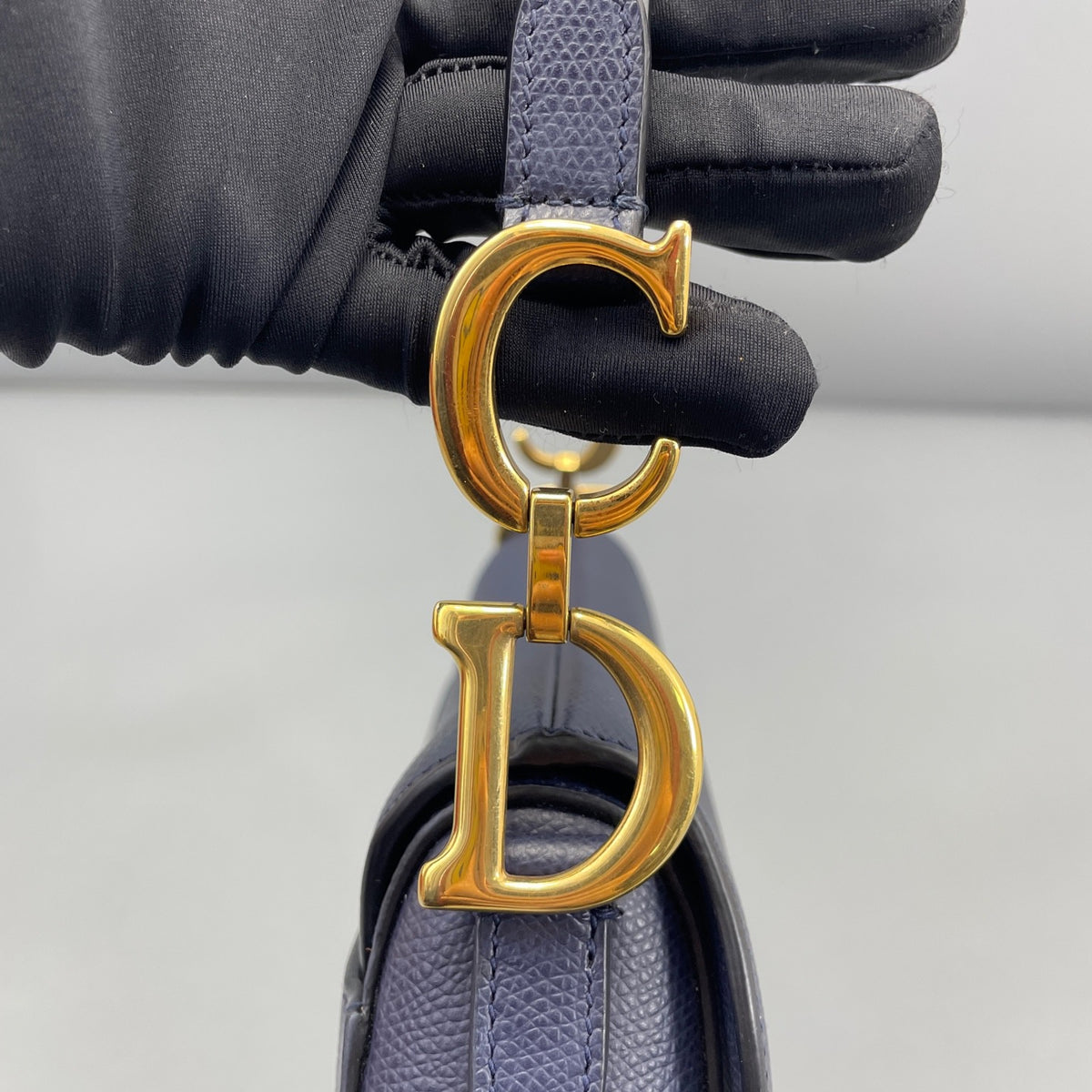 Dior - Saddle bag - Leather - Navy - (mini)