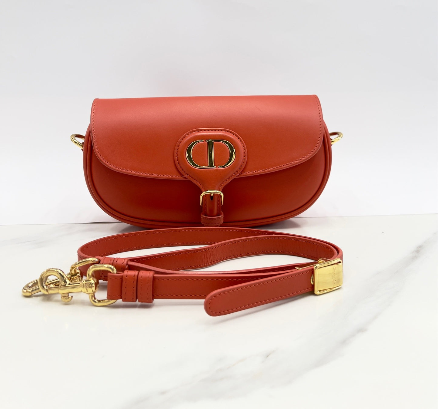 Dior - Saddle Bag - Leather - Orange - (mini)