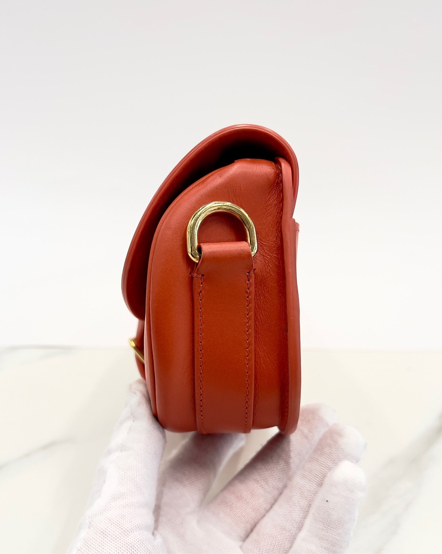 Dior - Saddle Bag - Leather - Orange - (mini)