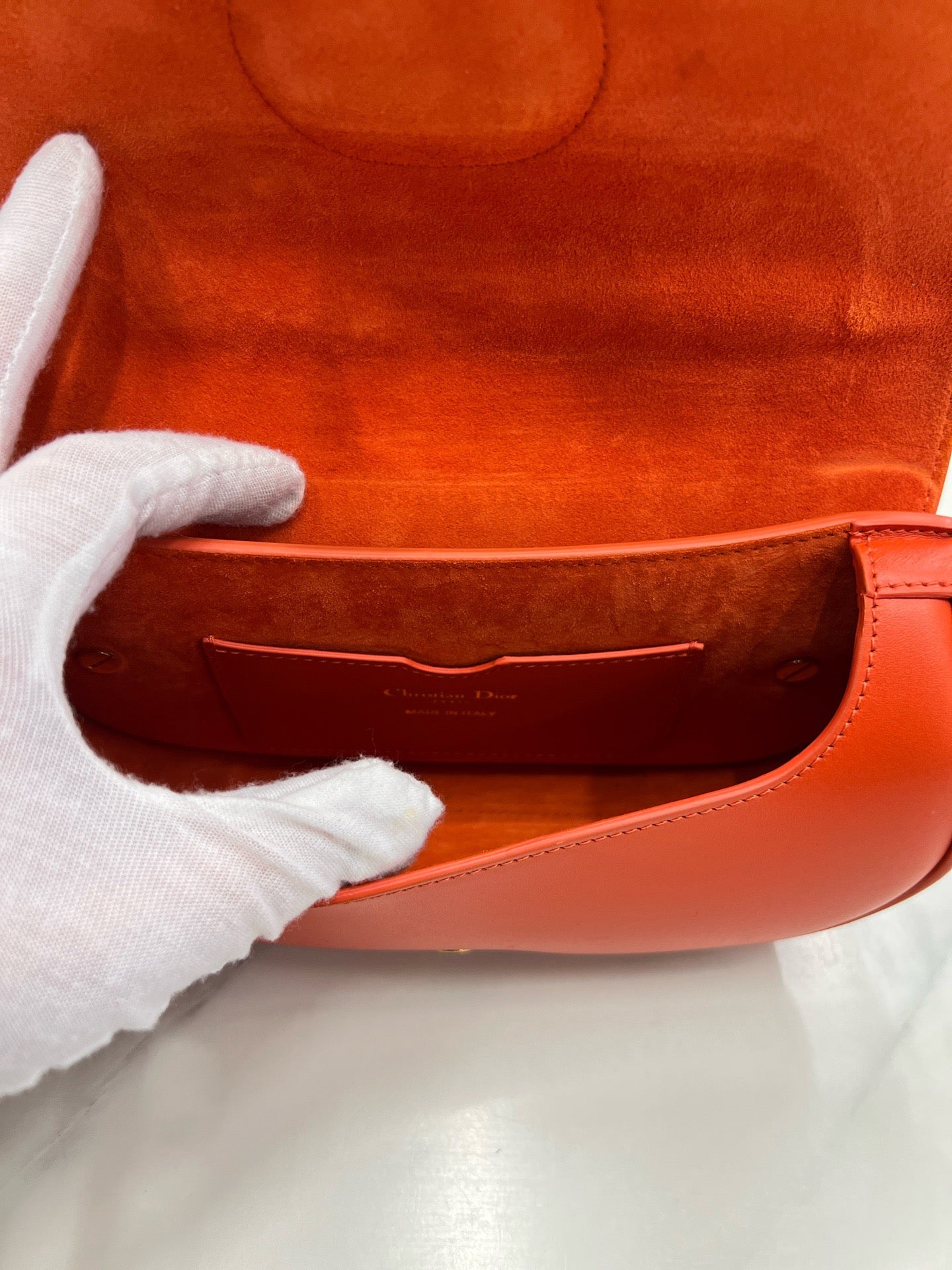 Dior - Saddle Bag - Leather - Orange - (mini)
