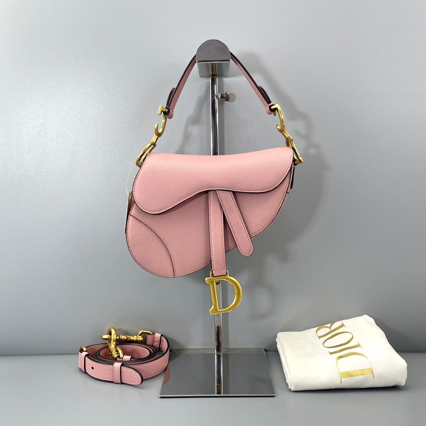 Dior - Saddle bag - Leather - Pink - (small)