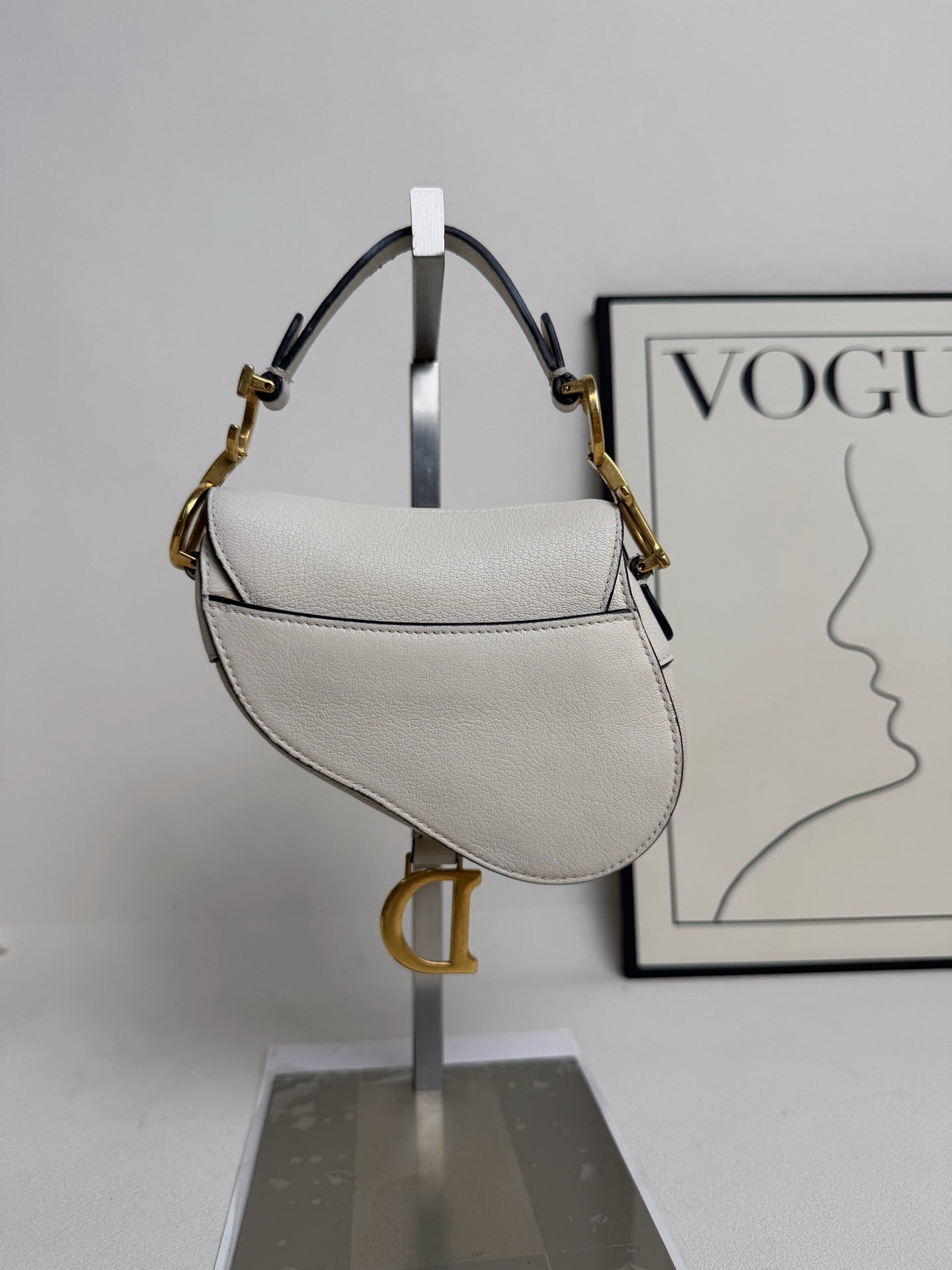 Dior - Saddle Bag - Leather - White - (mini)