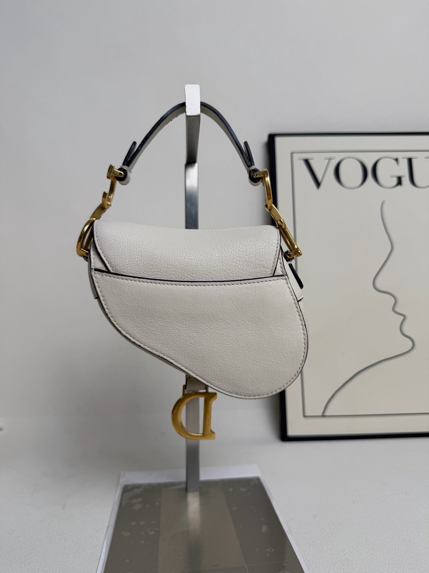 Dior - Saddle Bag - Leather - White - (mini)