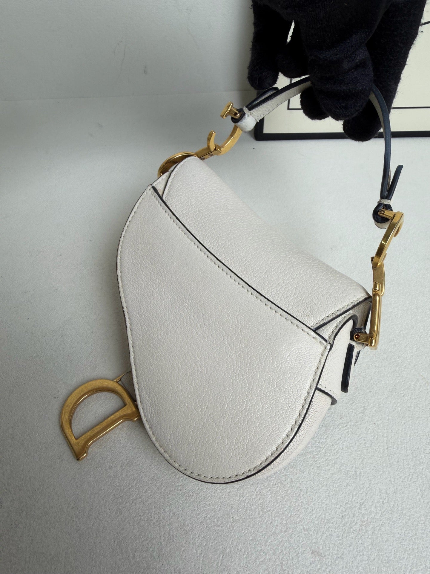 Dior - Saddle Bag - Leather - White - (mini)