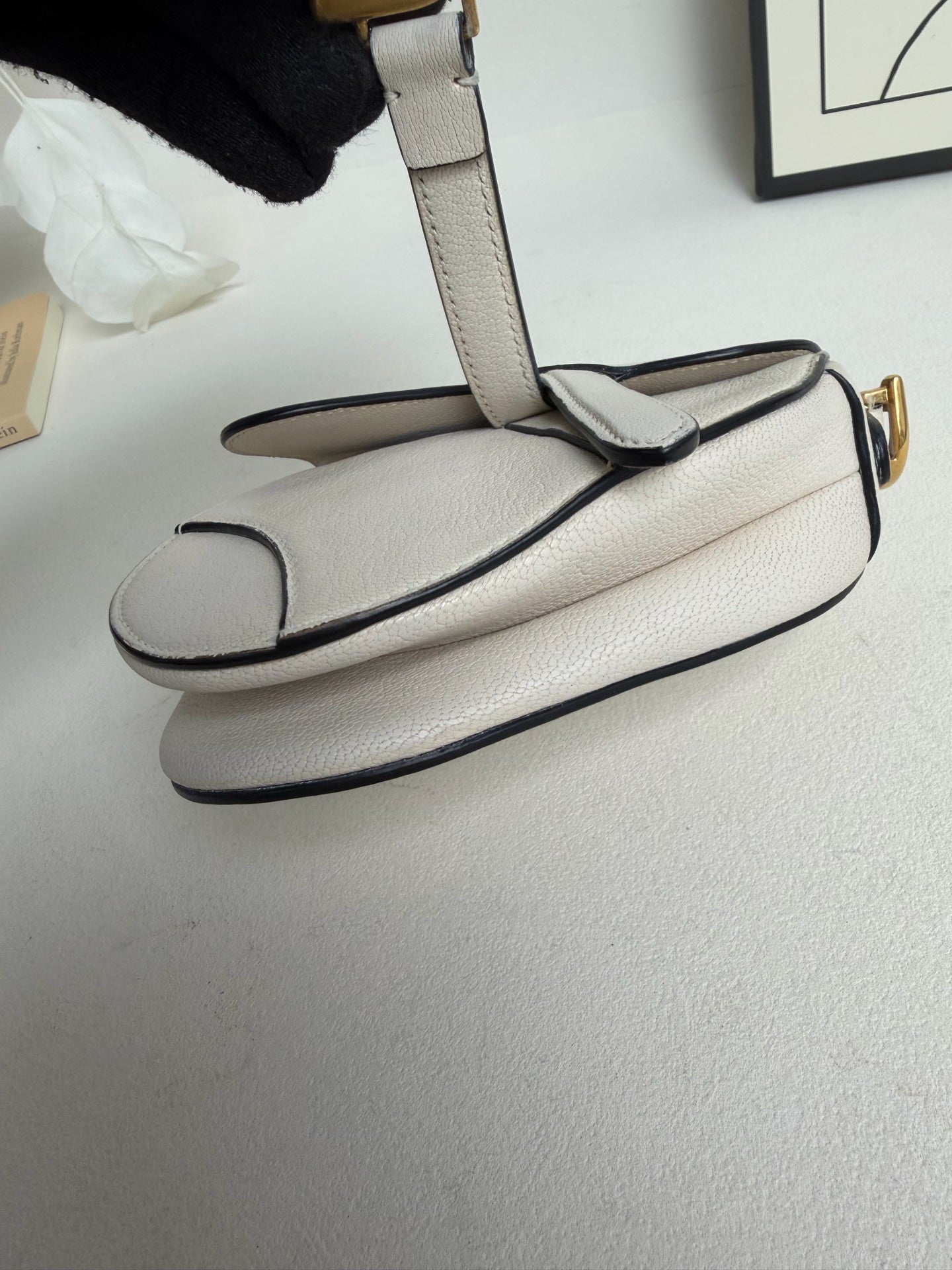 Dior - Saddle Bag - Leather - White - (mini)
