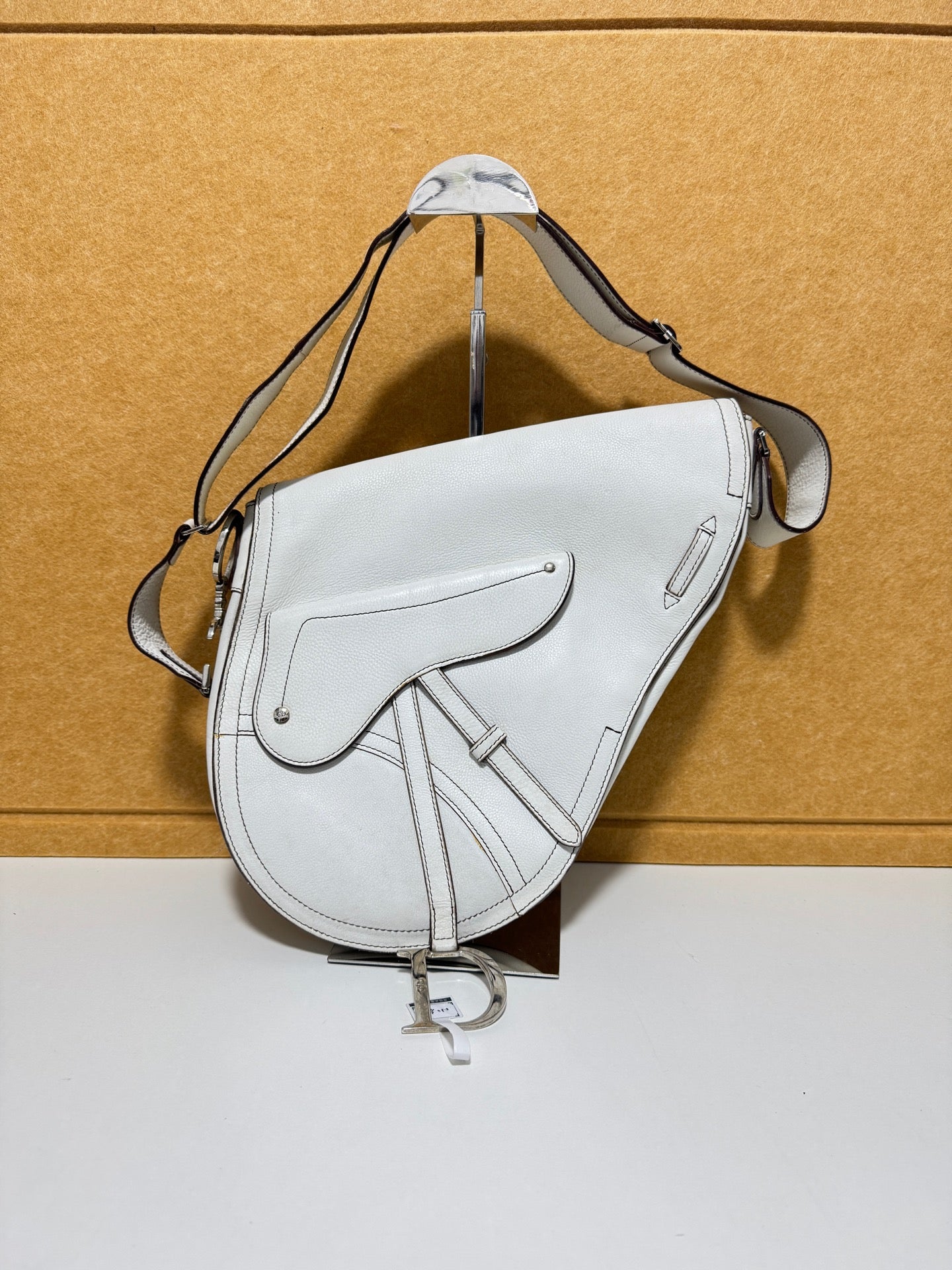 Dior - Saddle Bag - Leather - White - (Other)