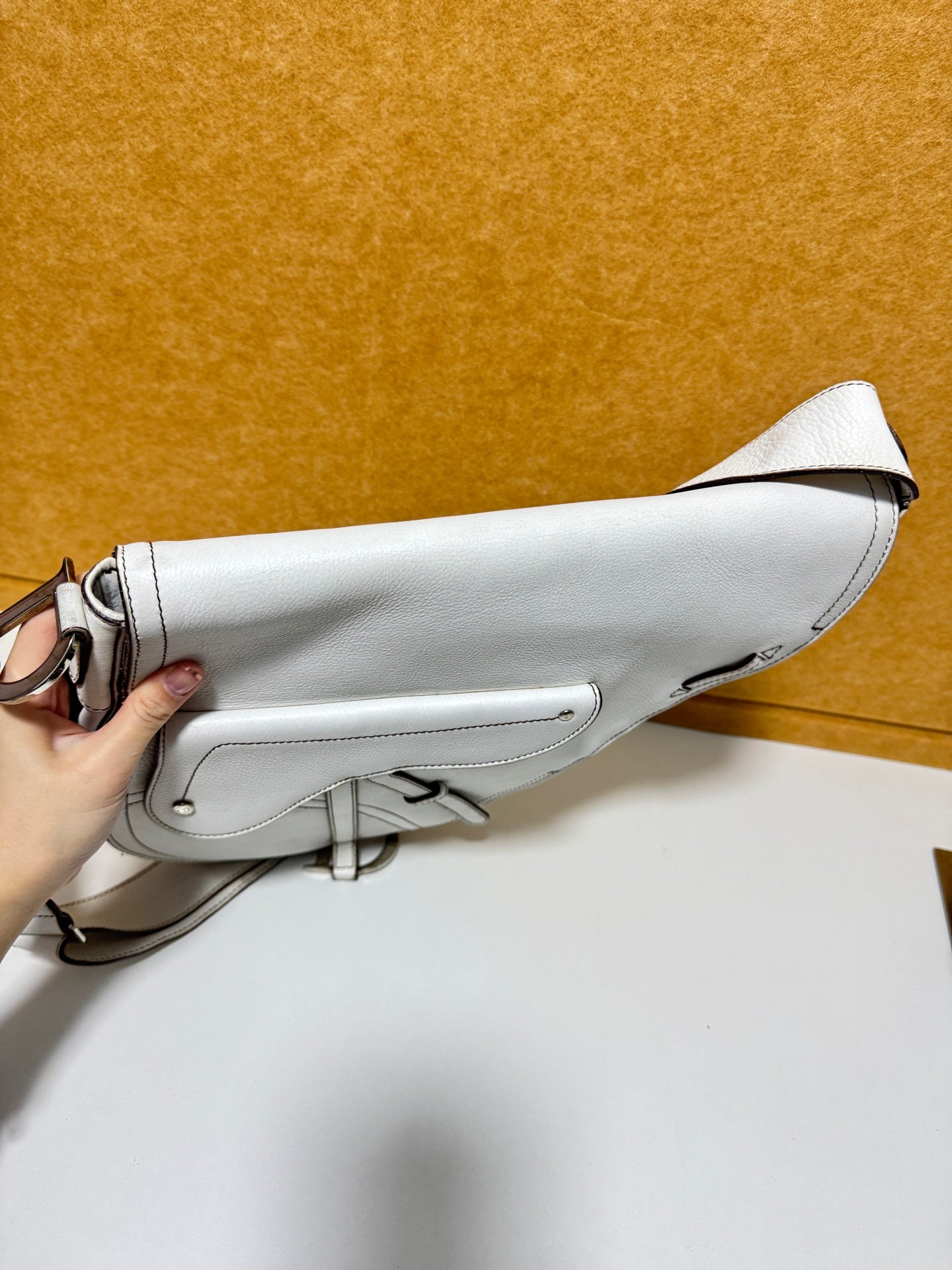 Dior - Saddle Bag - Leather - White - (Other)