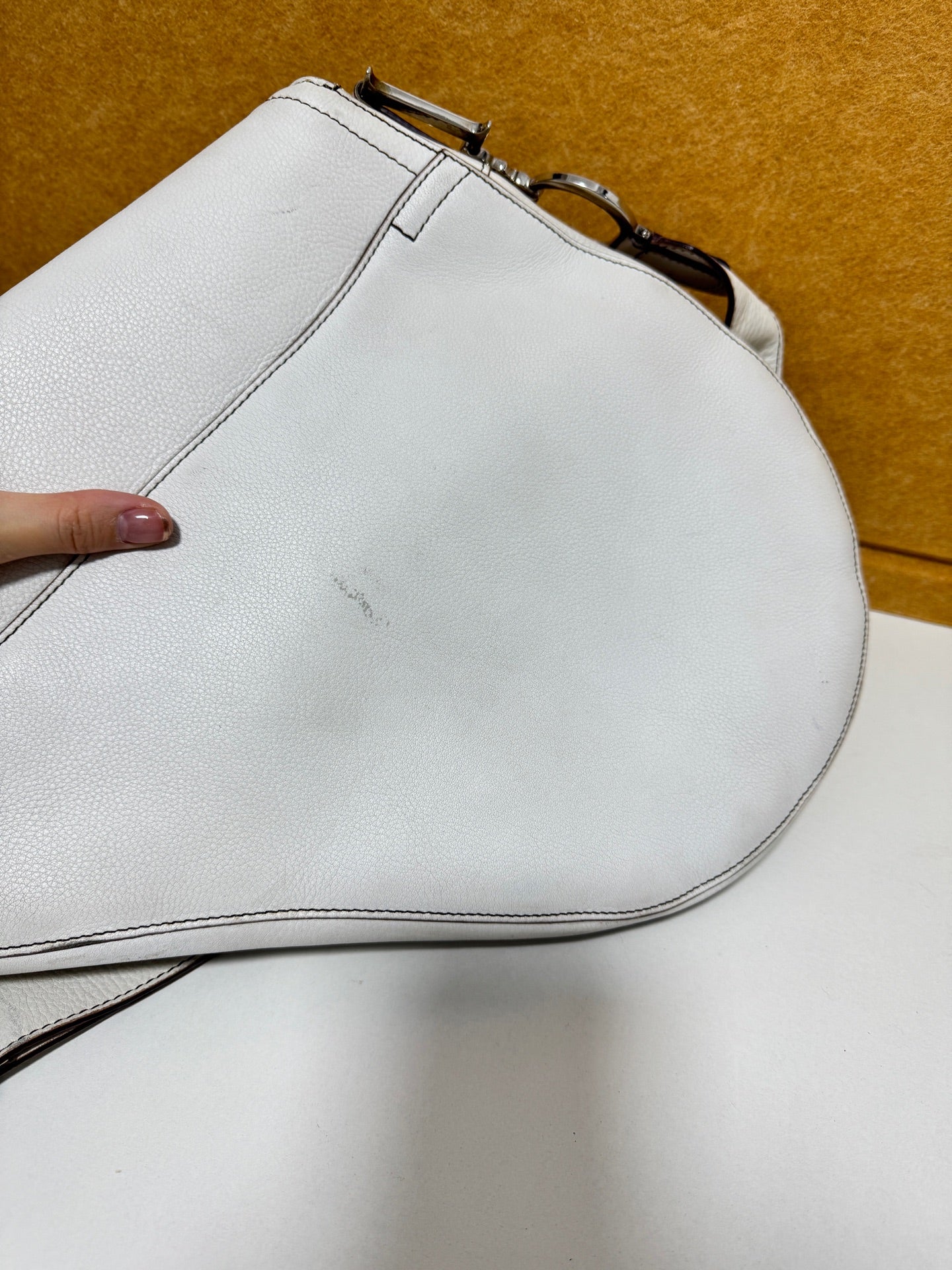 Dior - Saddle Bag - Leather - White - (Other)