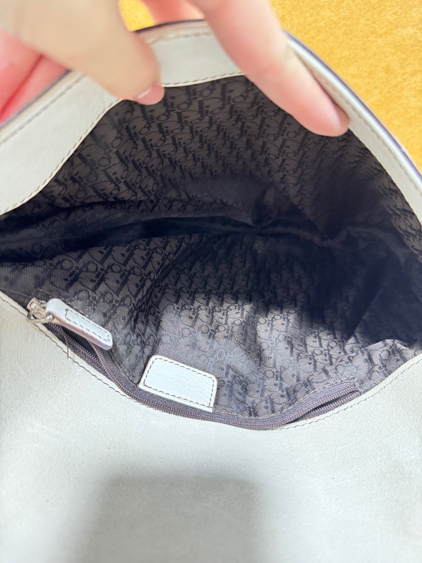 Dior - Saddle Bag - Leather - White - (Other)