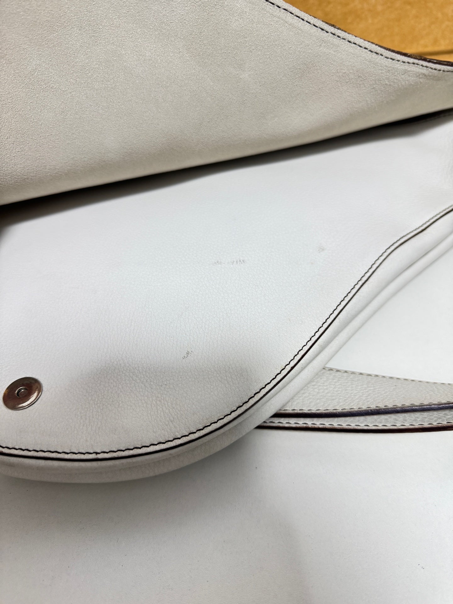Dior - Saddle Bag - Leather - White - (Other)