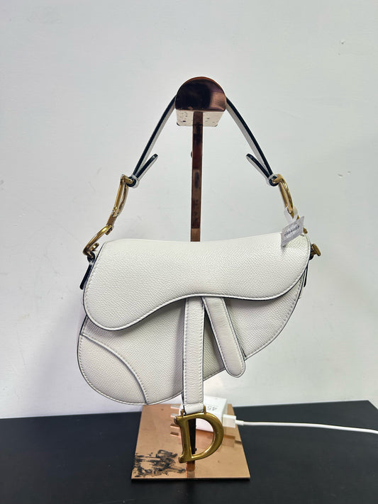 Dior - Saddle Bag - Leather - White - (small)