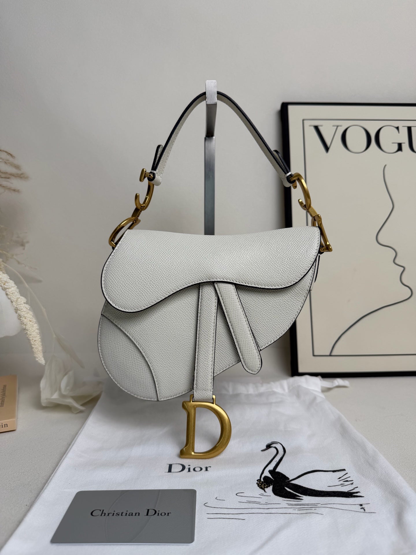 Dior - Saddle Bag - Leather - White - (small)