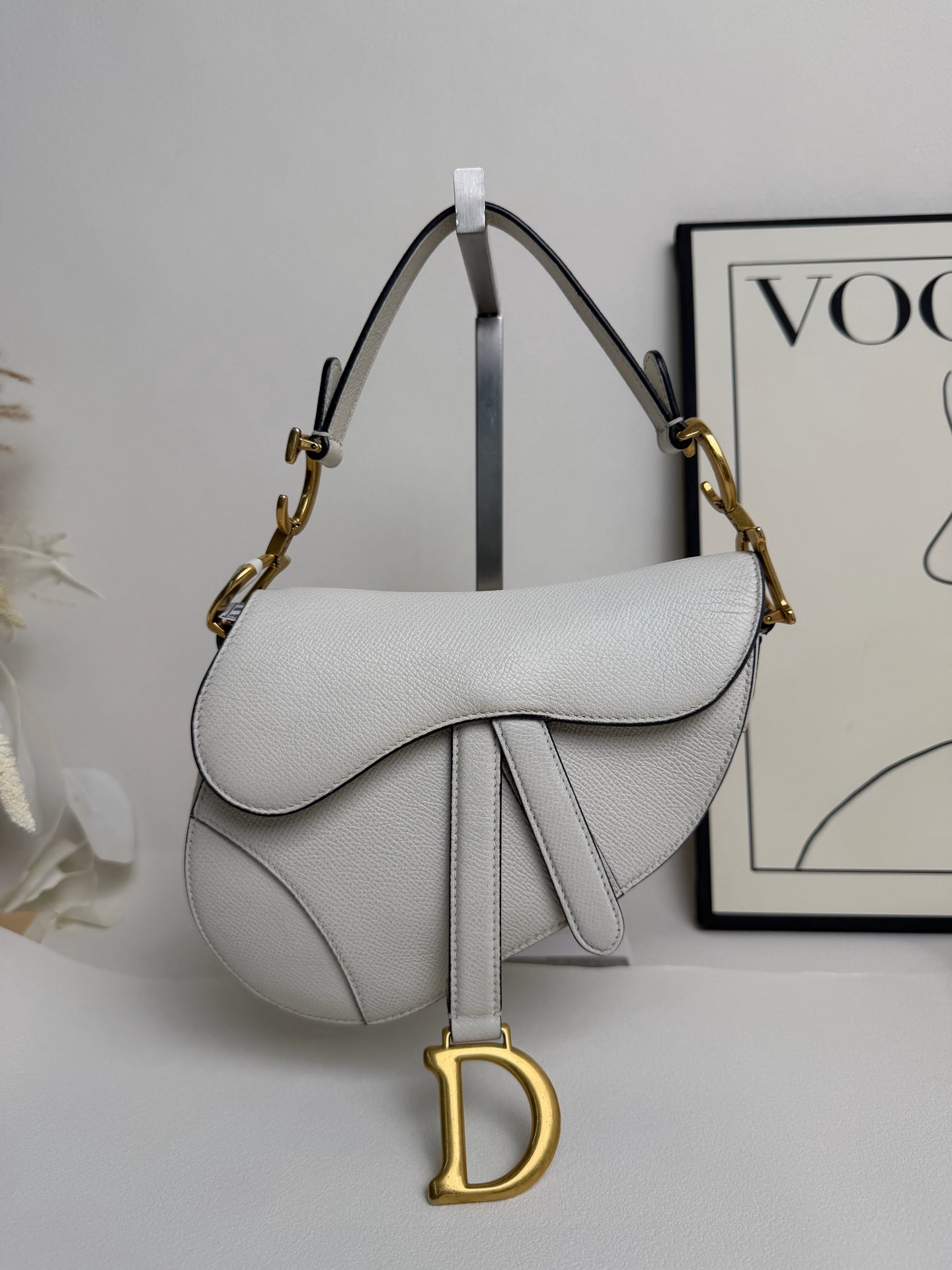 Dior - Saddle Bag - Leather - White - (Small)